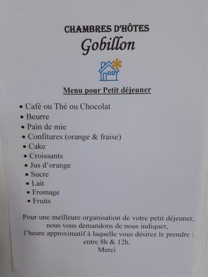 Chambres D'Hotes Gobillon Меінтенон Екстер'єр фото